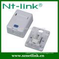 Single port plastic keystone jack Surface Mount Box